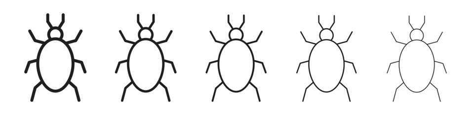 Bedbug icons. simple and modern vector icon designs