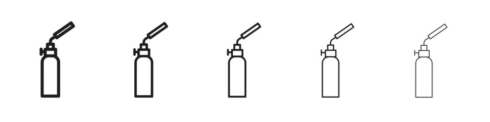 Blowtorch icons. simple and modern vector icon designs