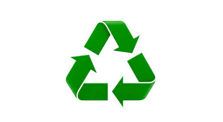 Obraz premium Recycle Symbol: Green Arrows for Eco-Friendly Living