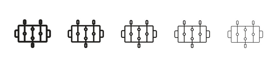 Foosball icons. simple and modern vector icon designs