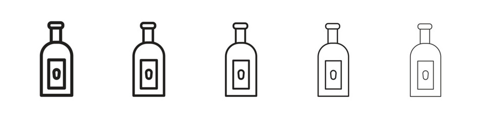 Gin icons. simple and modern vector icon designs