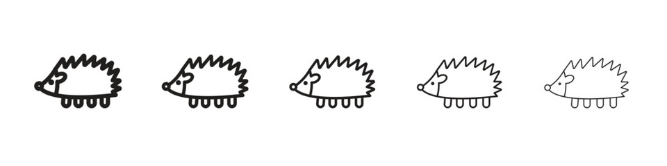 Hedgehog icons. simple and modern vector icon designs