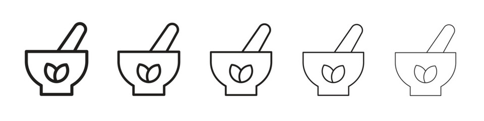 Herbal medicine icons. simple and modern vector icon designs