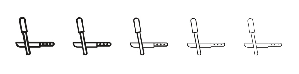 Fototapeta premium Knife sharpener icons. simple and modern vector icon designs