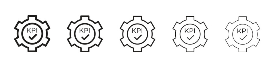 KPI icons. simple and modern vector icon designs