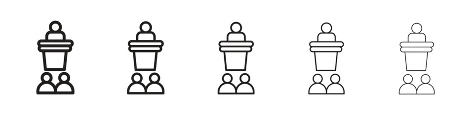Lecture icons. simple and modern vector icon designs