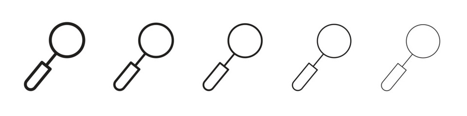 Magnifying glass icons. simple and modern vector icon designs