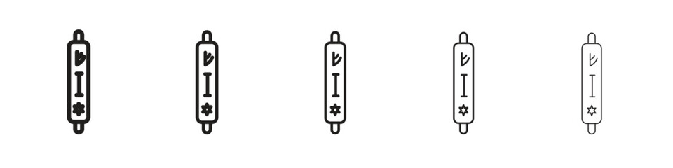 Mezuzah icons. simple and modern vector icon designs