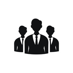 Corporate team graphic showing business professionals together