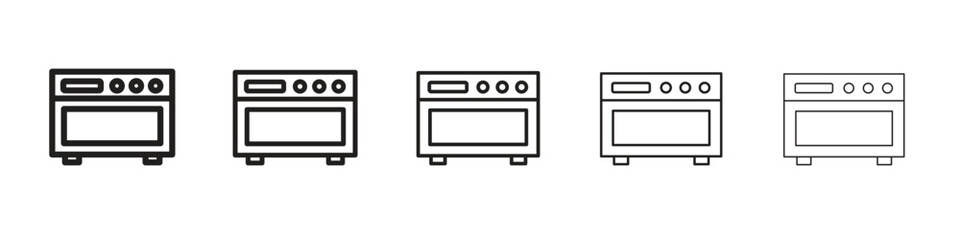 Oven icons. simple and modern vector icon designs