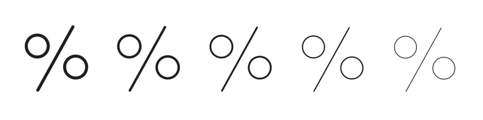 Percent icons. simple and modern vector icon designs