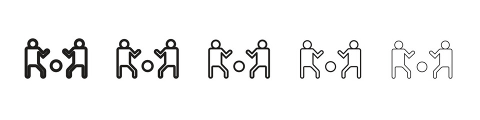 People playing Ball icons. simple and modern vector icon designs