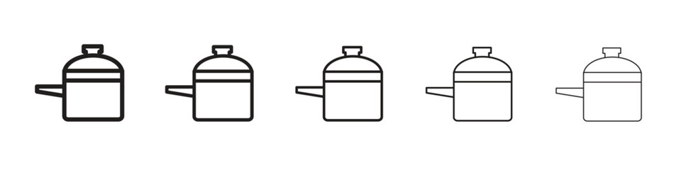 pressure cooker icons. simple and modern vector icon designs