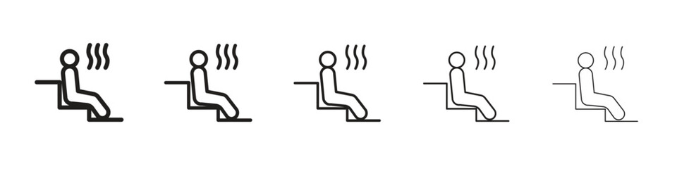 Sauna icons. simple and modern vector icon designs
