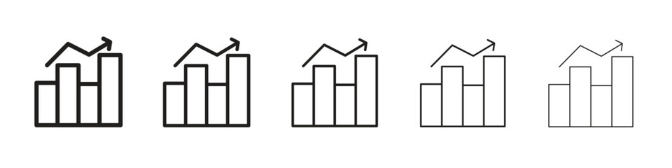 Stagflation icons. simple and modern vector icon designs