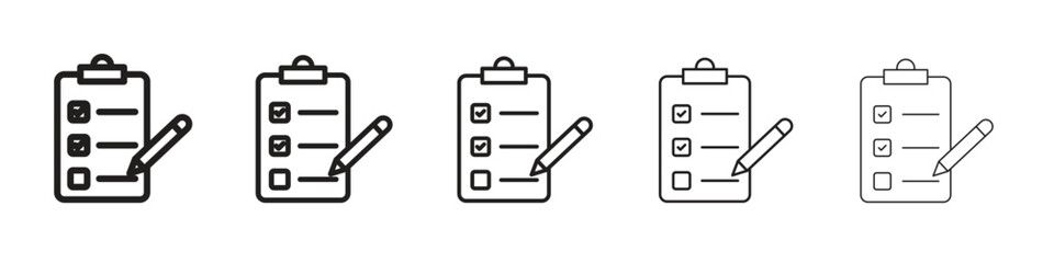 Survey icons. simple and modern vector icon designs