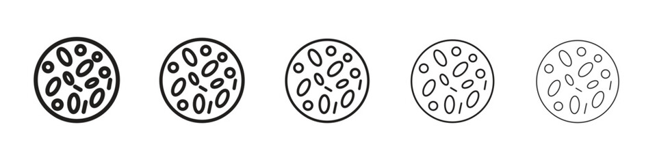 Thalassaemia icons. simple and modern vector icon designs