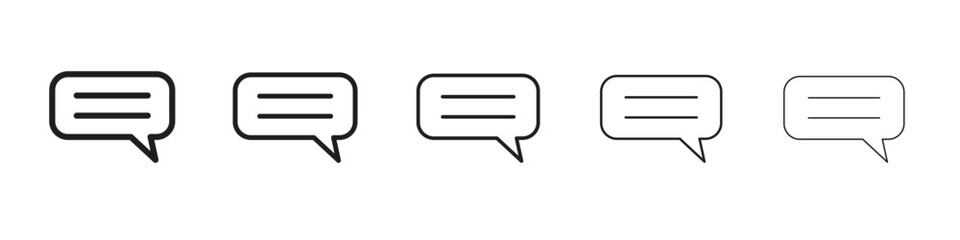 Text chat icons. simple and modern vector icon designs