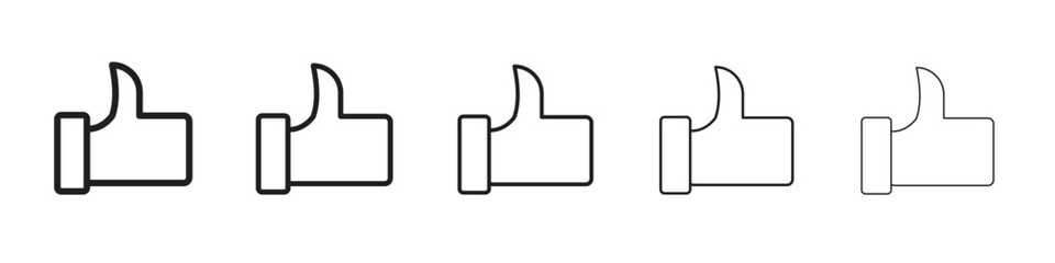 Thumb up icons. simple and modern vector icon designs