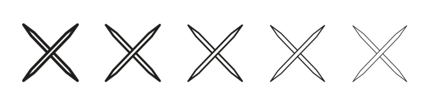 Toothpick icons. simple and modern vector icon designs