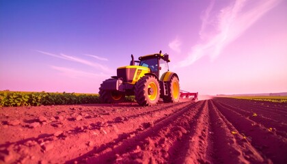 Obraz premium Fields of promise stretch towards the horizon. 