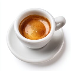 Fototapeta premium A cup of coffee on a saucer