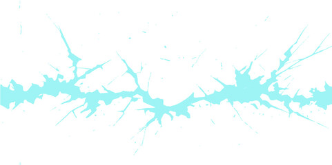 Abstract blue vector background illustration with grunge ink splashes and paint texture