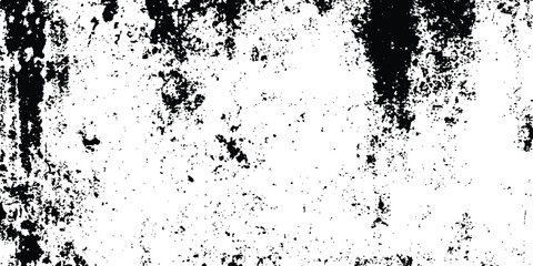 Rustic grunge texture with grain and stains Abstract noise background. Close-up of distressed ink paint texture. Rough black and white distressed vector texture. High-resolution, Abstract background. 