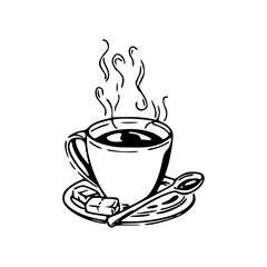 morning coffee mug clipart