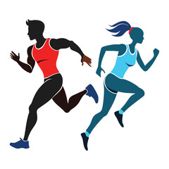 Stylized campfire illustration with flames and embers isolated on white background