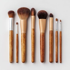 The piece bamboo brush set