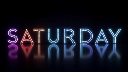 Saturday lights animation background saturday fun weekend celebration