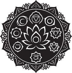 abstract floral mandala design