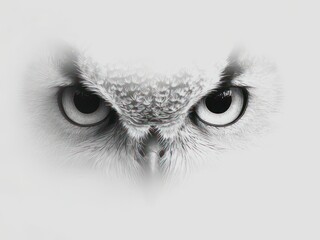 Owl's Intense Gaze