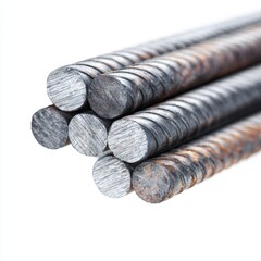 A pile of steel rods