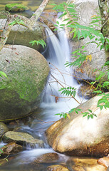 One of waterfalls in Khiri Wong village, the best ozone area in Thailand, Lan Saka district, Nakhon Si Thammarat Province, southern Thailand