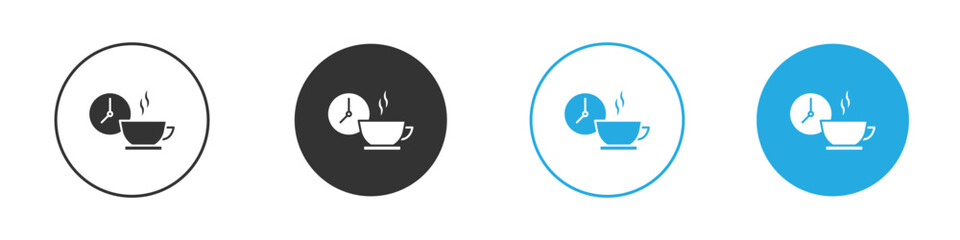 Break icon solid style. Flat vector illustration.