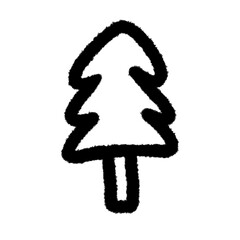 flower tree and nature stamp png design cartoon handwrite clipart doodle element cute and kwaii for kids kindergarten