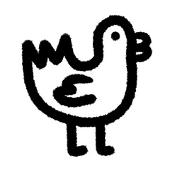 duck duck png design cartoon handwrite clipart doodle element cute and kwaii for kids kindergarten