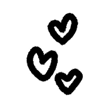 heart love png design cartoon handwrite clipart doodle element cute and kwaii for kids kindergarten