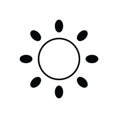 Sun Vector icon