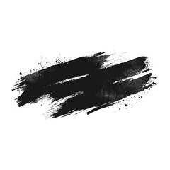 Abstract black brush stroke design in a vector illustration format. This striking black paint splash effect is perfect for creative backgrounds or artistic design elements.