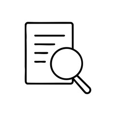 research outline icon vector illustration