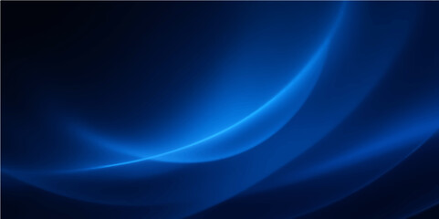 Abstract blue background with glowing lines, a dynamic design of light and motion