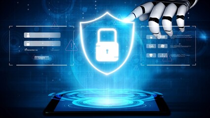 Cyber security protection and cyber security strategies against cyber threats, system hacks,...