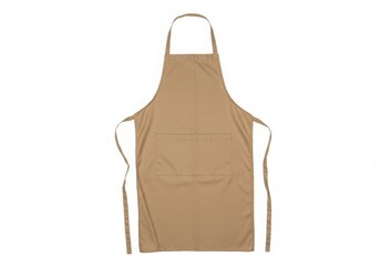 Tan apron with pocket and straps