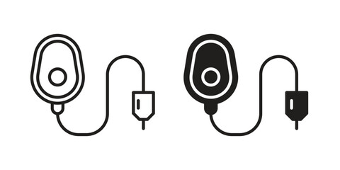 Anesthesia icon solid style. Flat vector illustration.