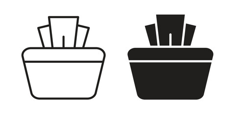 baby wipe icon solid style. Flat vector illustration.