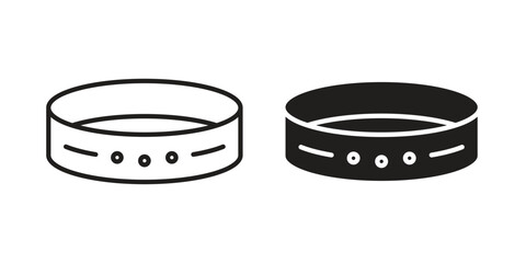 Bracelet icon solid style. Flat vector illustration.