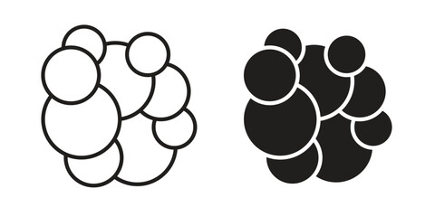 Cancer icon solid style. Flat vector illustration.